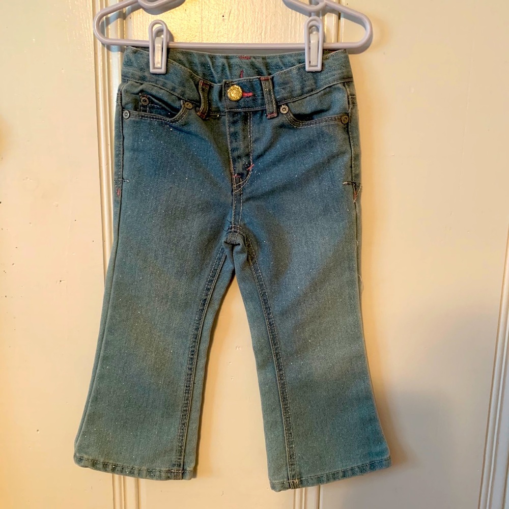 Cherokee toddler girl glitter jeans